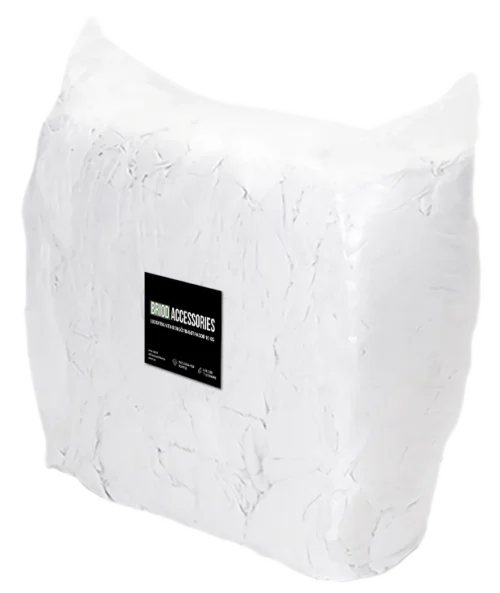 Recycled cleaning rags 10kg White